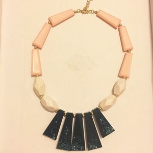 Francesca's Blush, cream, and navy necklace